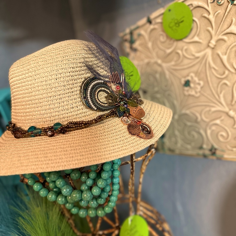 Embellished fedora - one of a kind